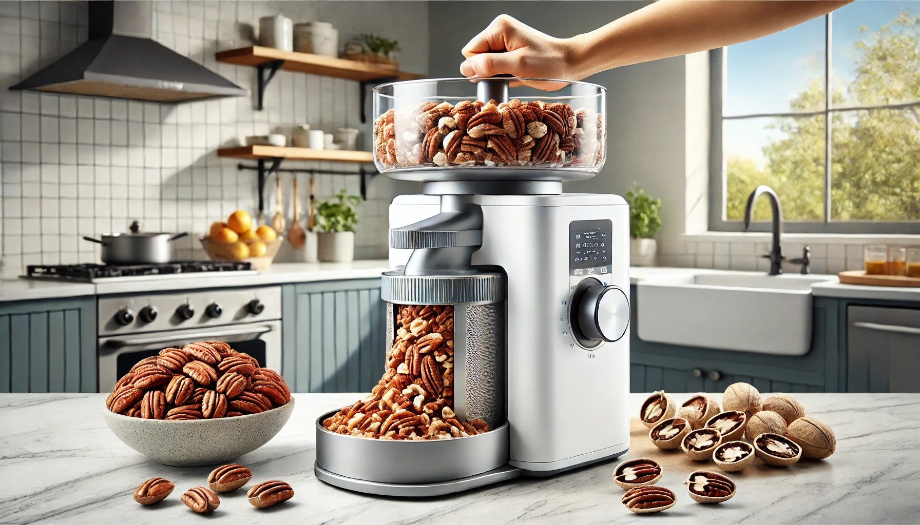 pecan cracking machine